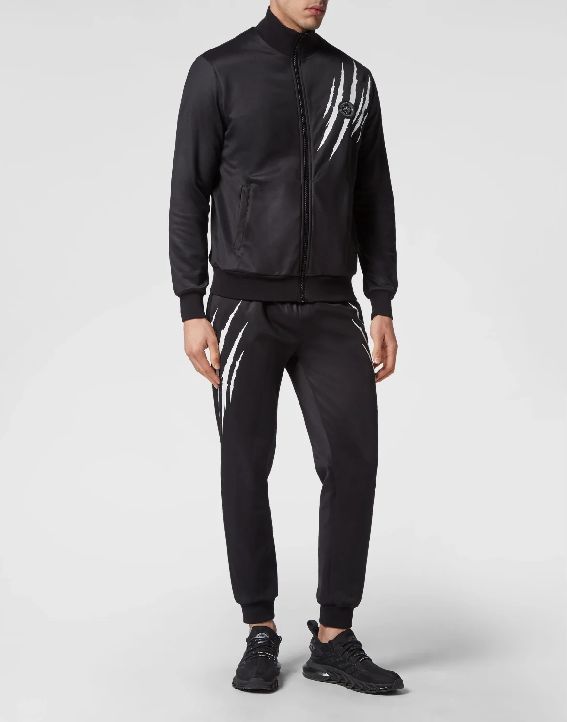 Jogging tracksuit:Top/Trousers Scratch, цвет: Черный
