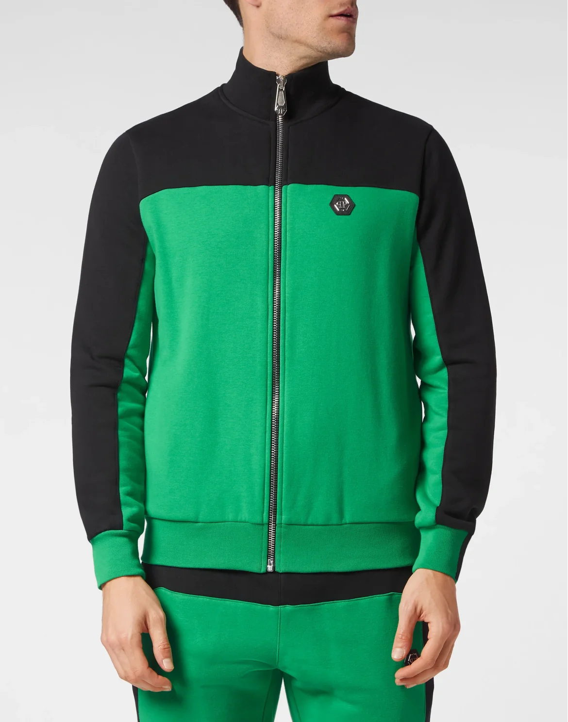 Jogging Tracksuit: Top/Trousers Gothic Plein, цвет: Зеленый