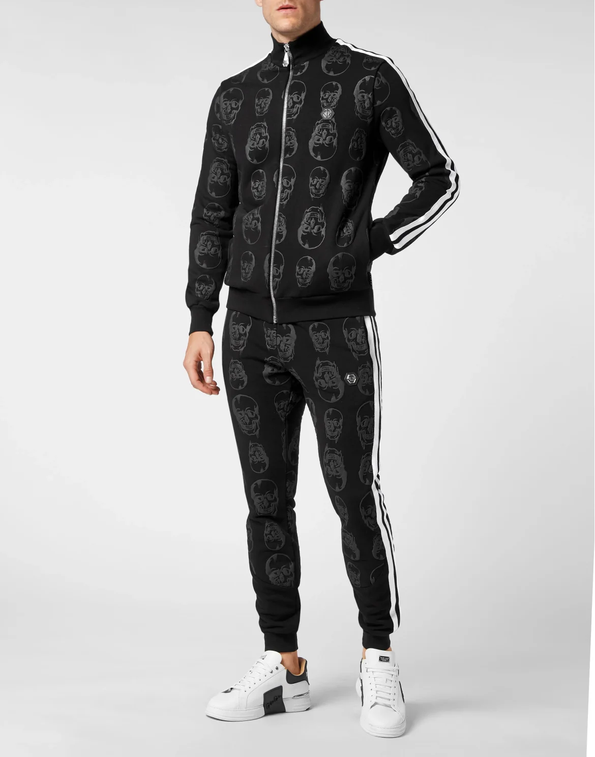 Jogging Tracksuit: Top/Trousers Skull, цвет: Черный