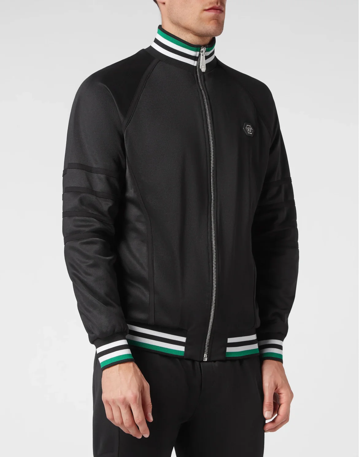 Jogging Tracksuit: Top/Trousers Skull&Bones, цвет: Черный
