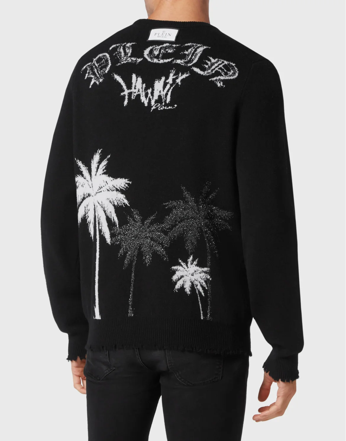 Merino Wool Pullover LS Hawaii, цвет: Черный
