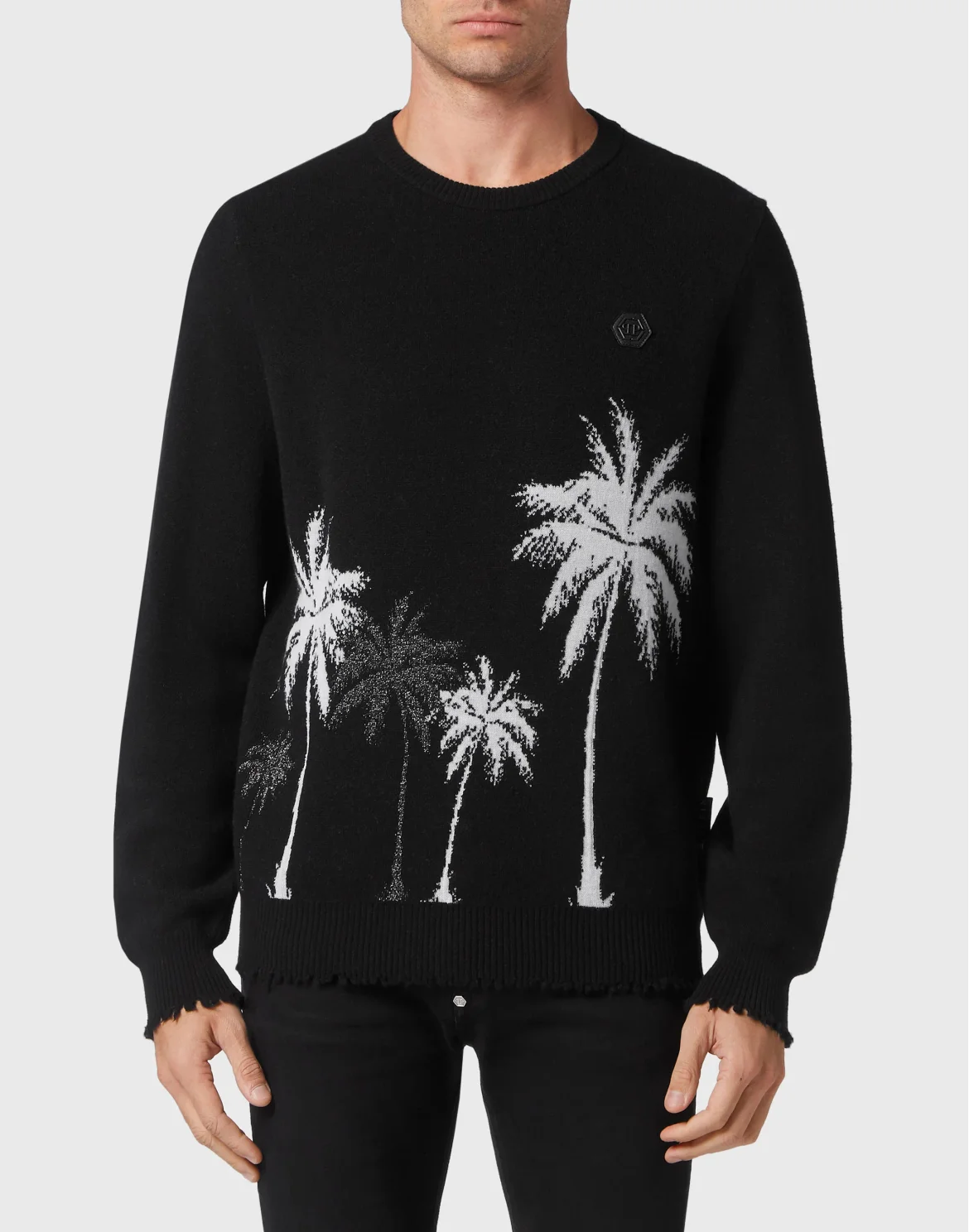 Merino Wool Pullover LS Hawaii, цвет: Черный
