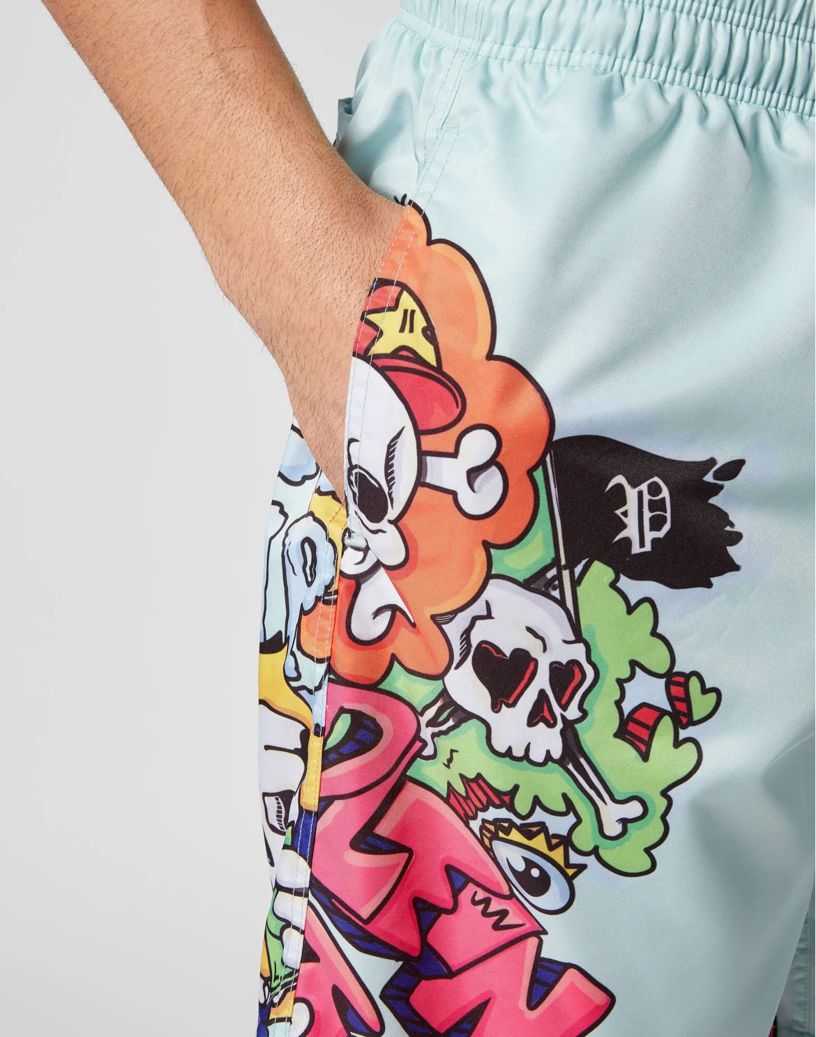 Swim-Trunks Skully Gang, цвет: Голубой