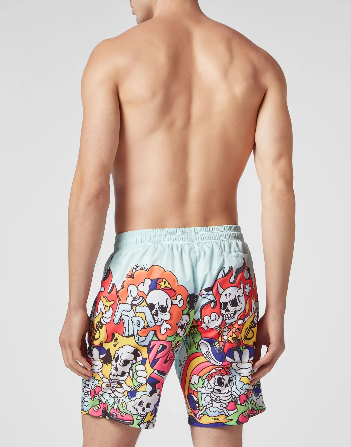 Swim-Trunks Skully Gang, цвет: Голубой