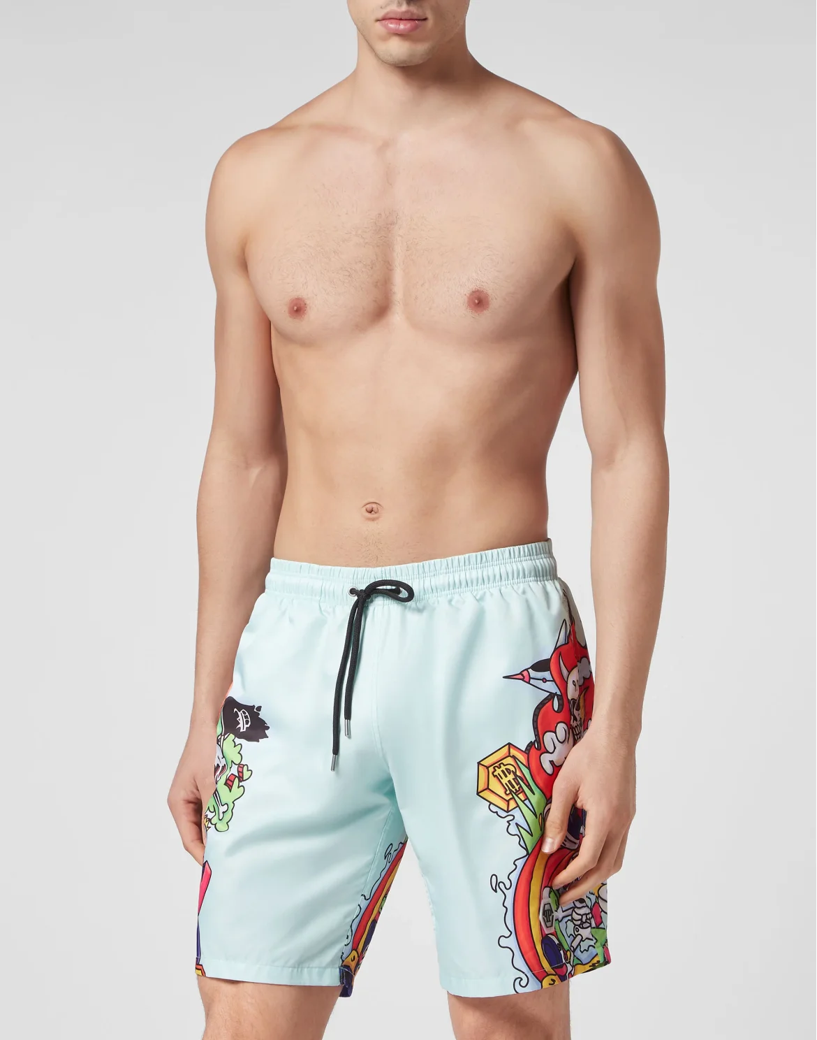 Swim-Trunks Skully Gang, цвет: Голубой