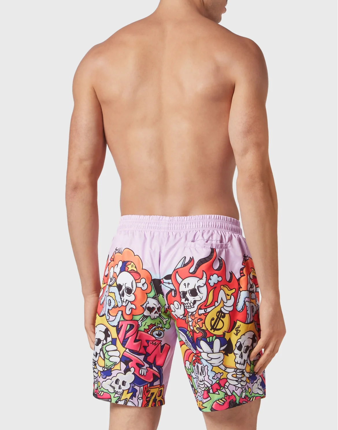 Swim-Trunks Skully Gang, цвет: Розовый