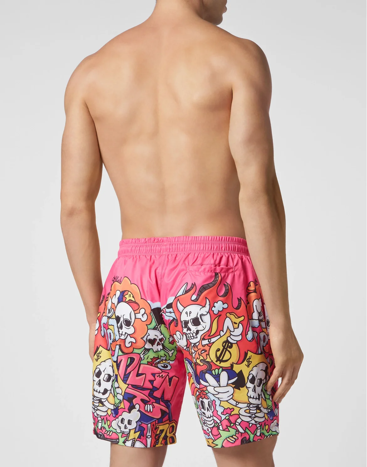 Swim-Trunks Skully Gang, цвет: Розовый