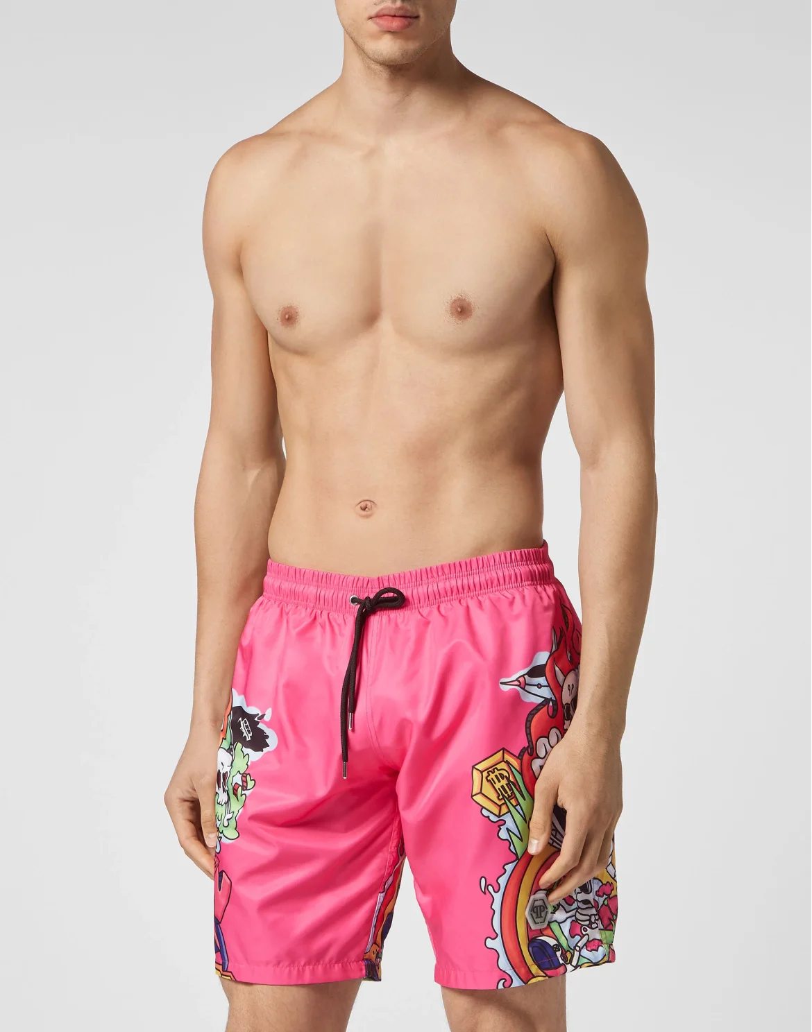 Swim-Trunks Skully Gang, цвет: Розовый