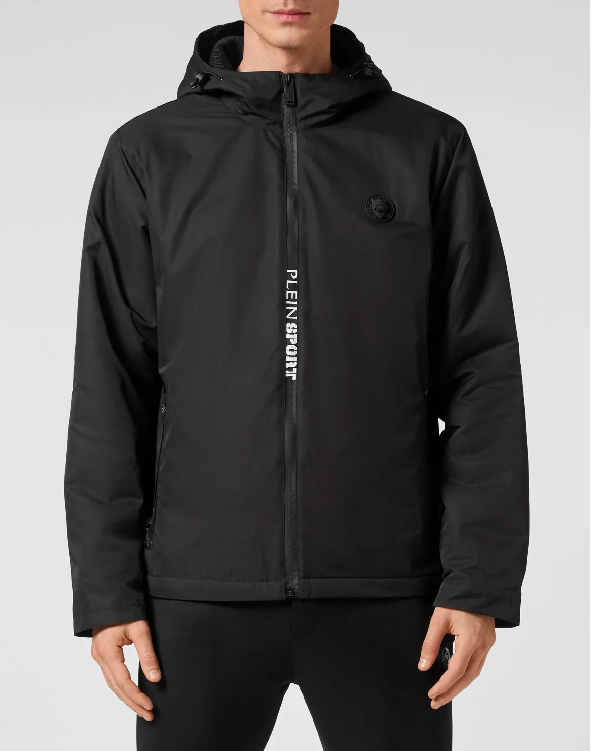 Nylon Padded Jacket, цвет: Черный