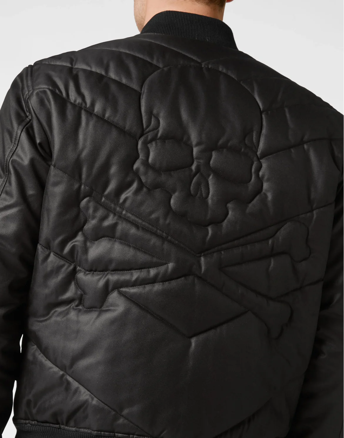 Nylon Bomber Skull&Bones, цвет: Черный