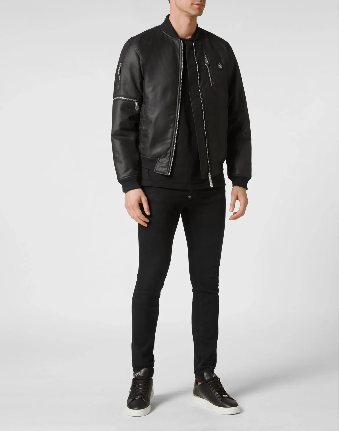Nylon Bomber Skull&Bones, цвет: Черный