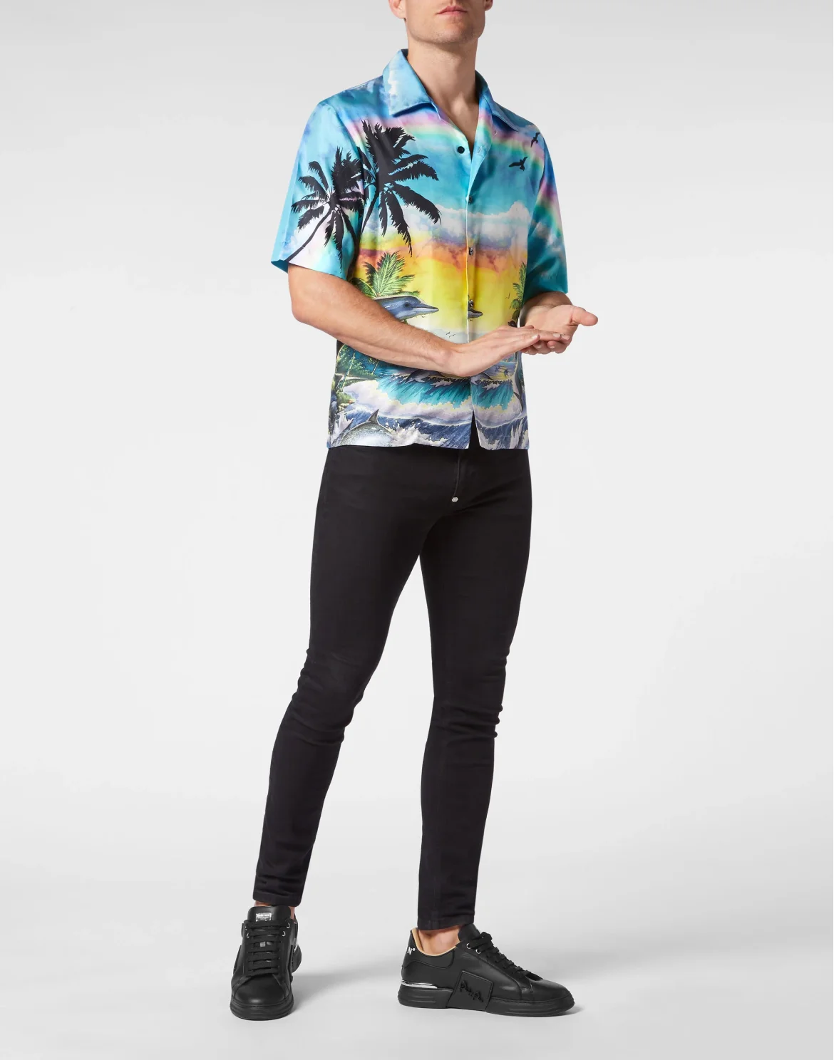 Silk Bowling Shirt SS Hawaii, цвет: Мультиколор