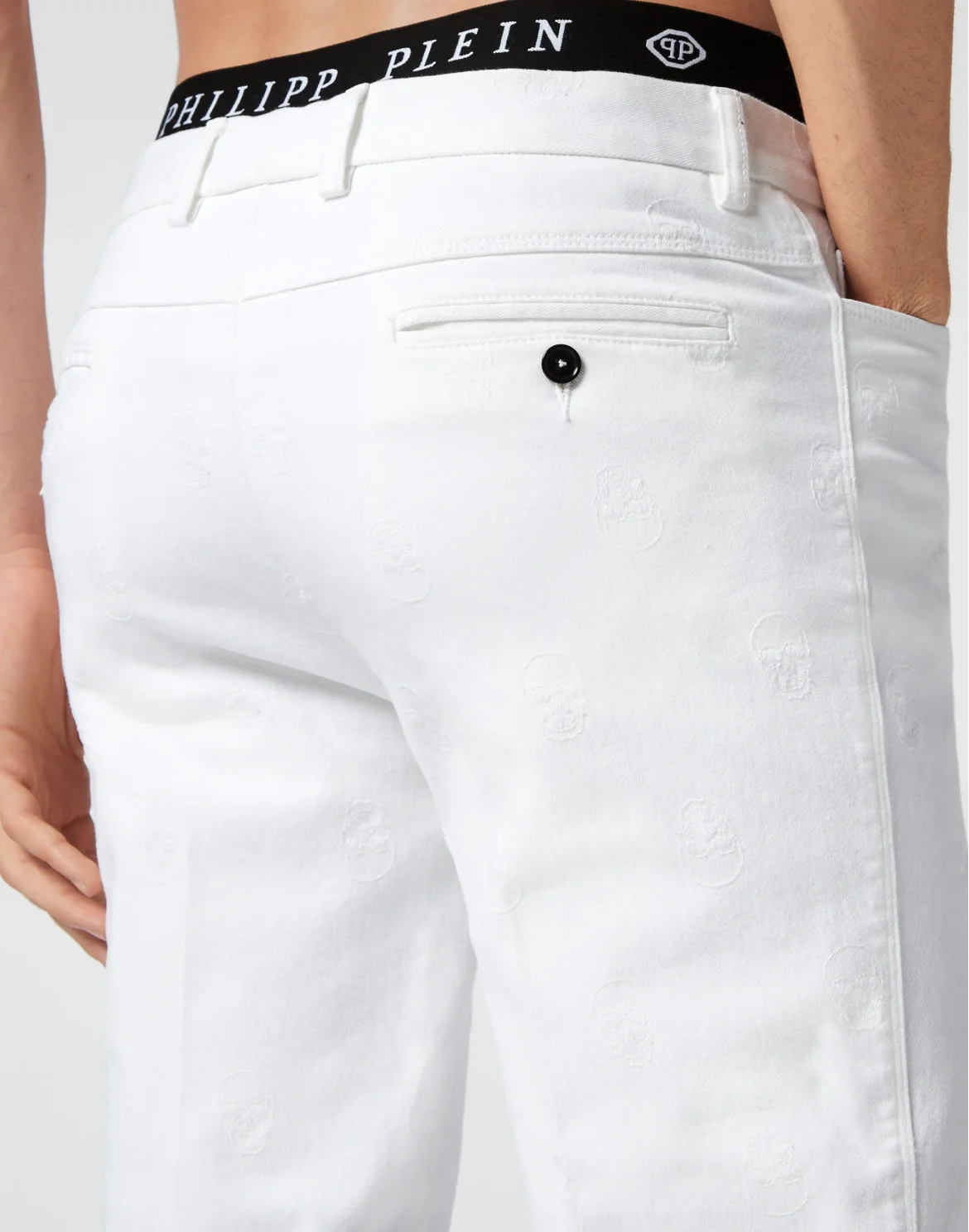 Chinos Trousers Skull, цвет: Белый
