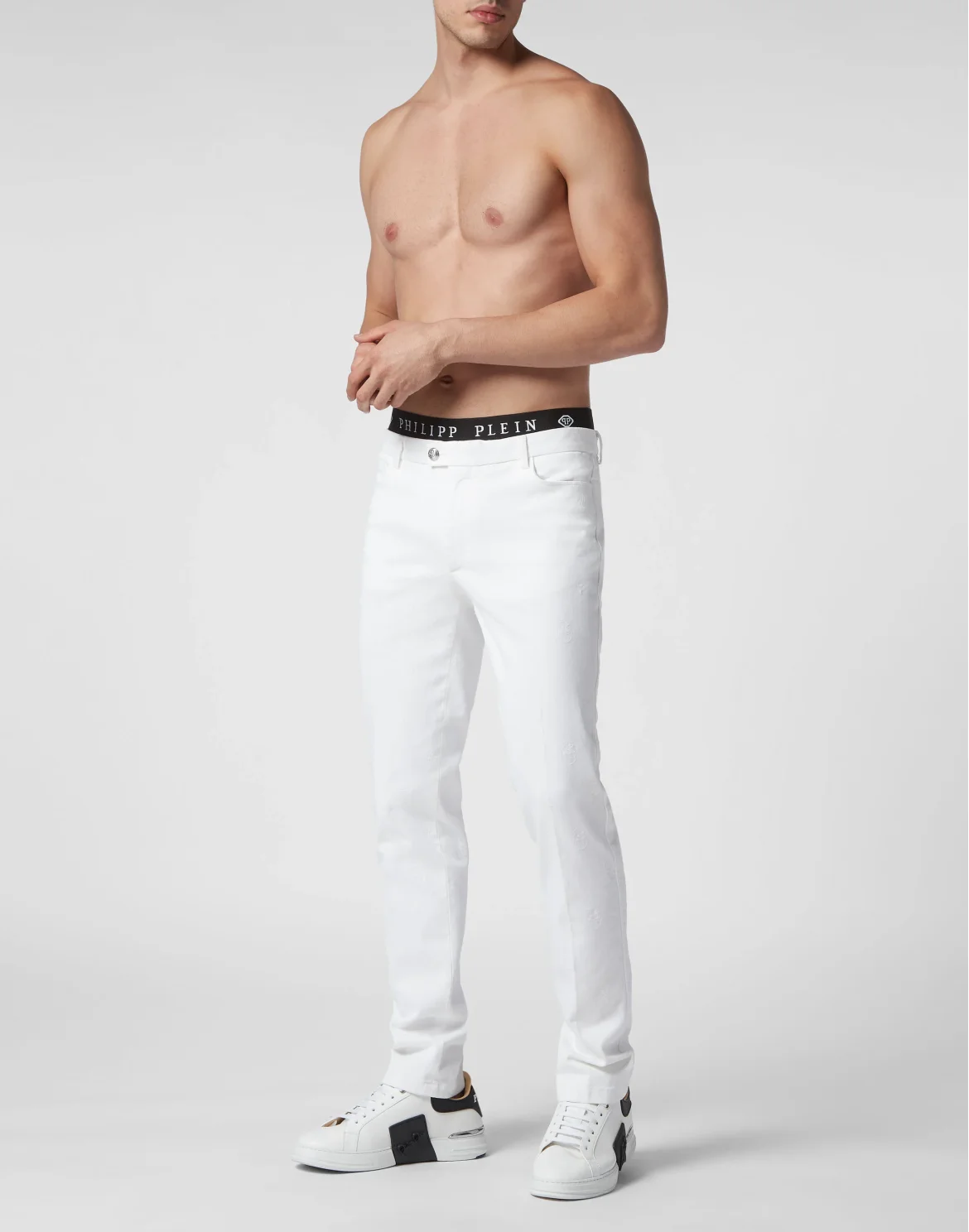 Chinos Trousers Skull, цвет: Белый