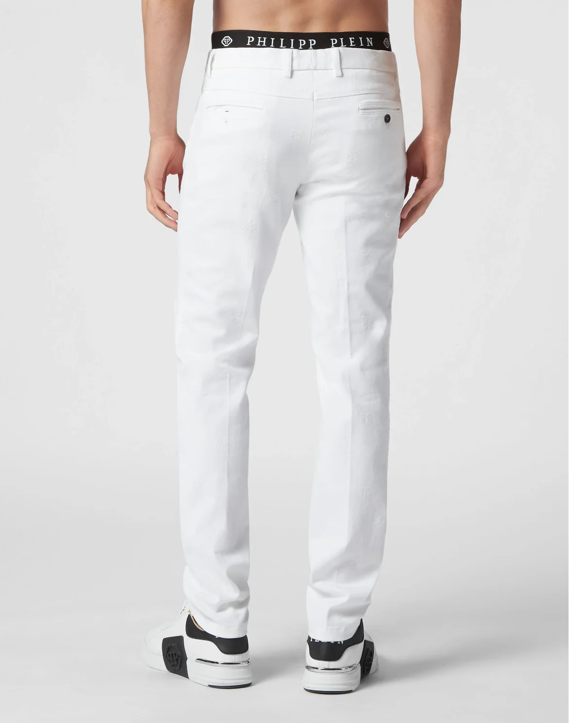 Chinos Trousers Skull, цвет: Белый