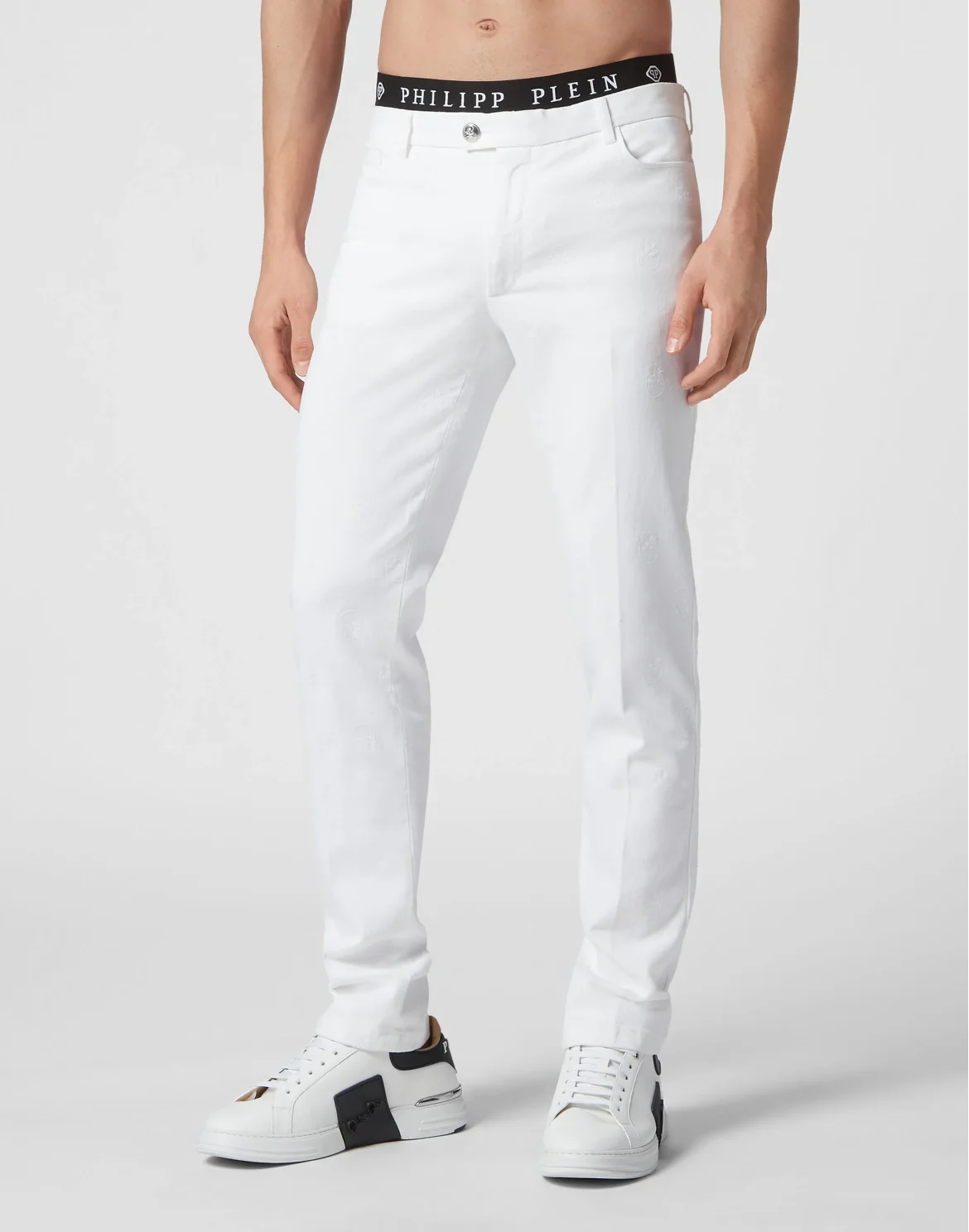 Chinos Trousers Skull, цвет: Белый
