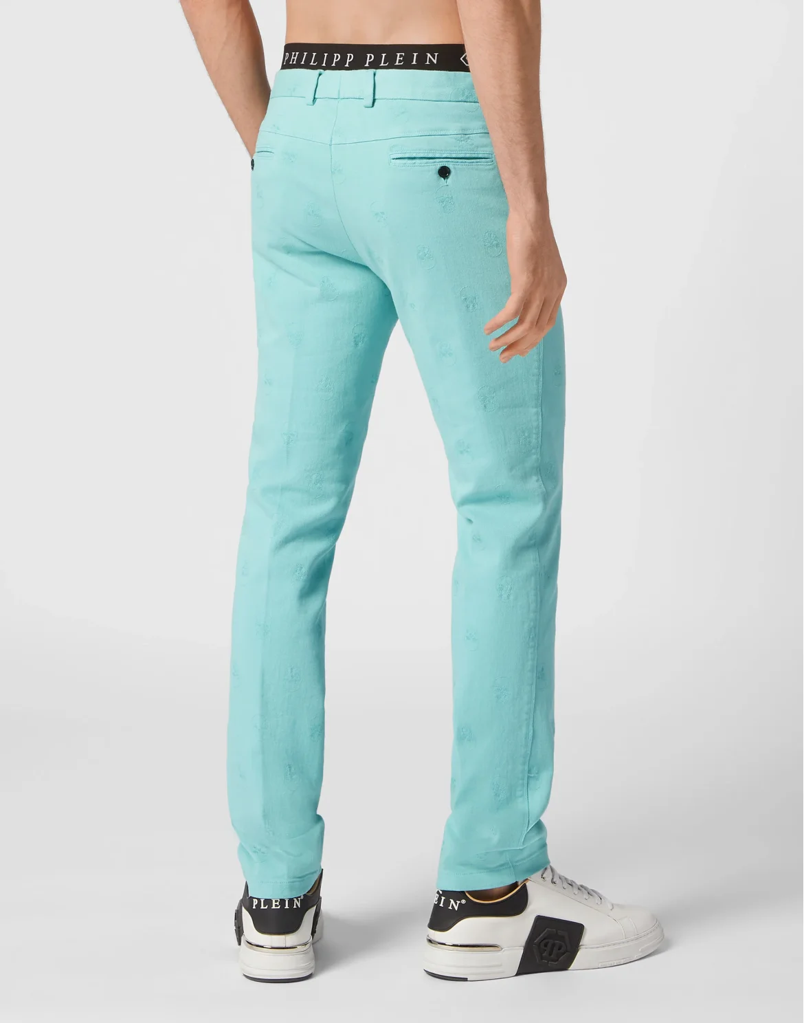 Chinos Trousers Skull, цвет: Голубой