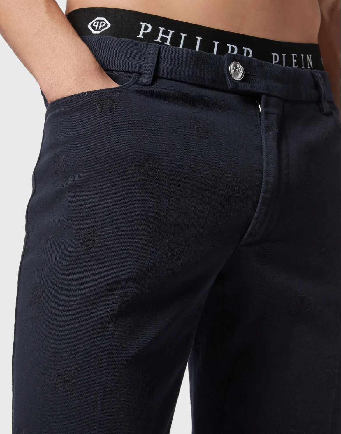Chinos Trousers Skull, цвет: Синий