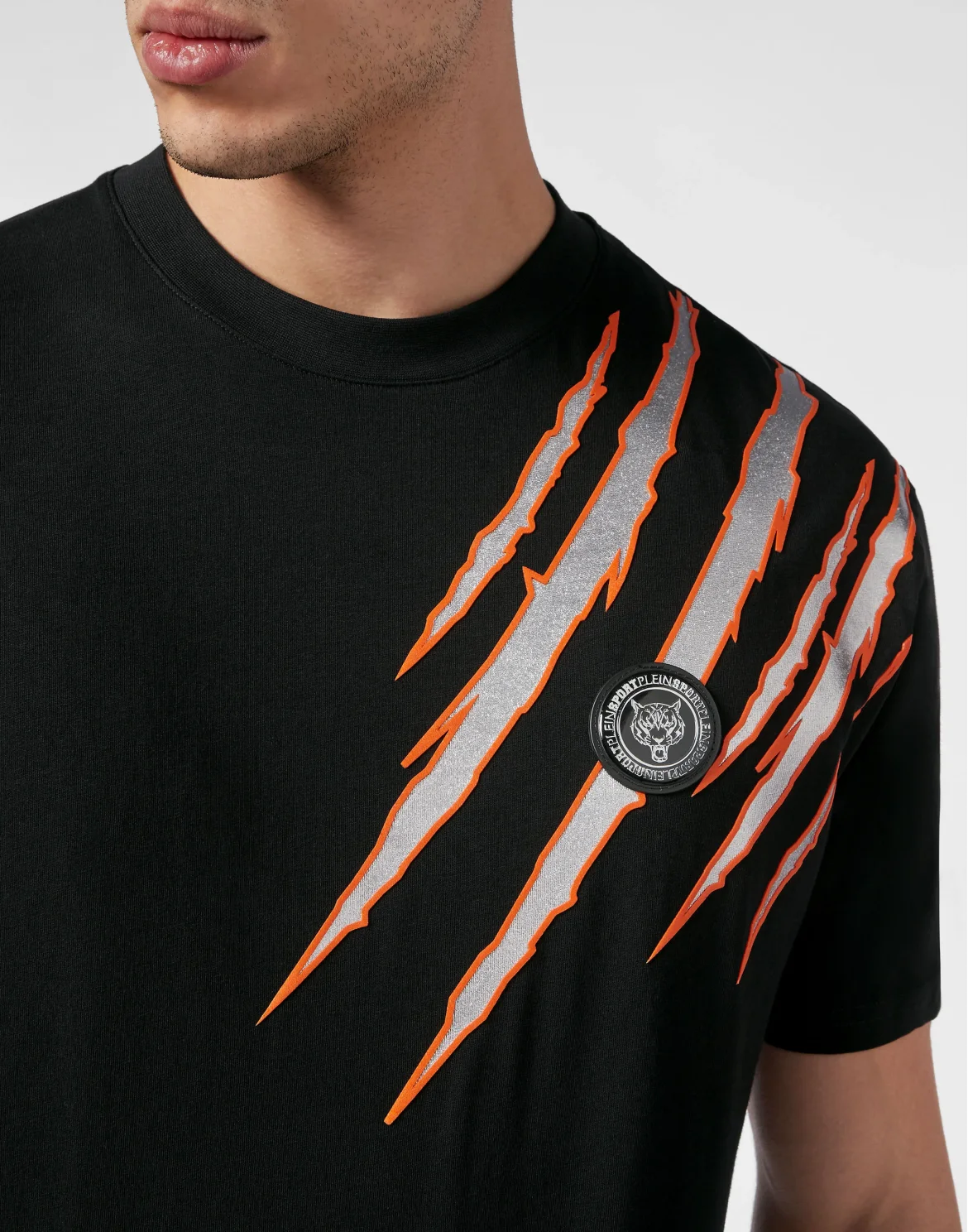 T-shirt Round Neck SS Scratch, цвет: Черный