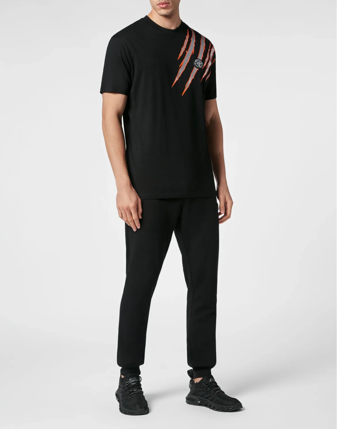 T-shirt Round Neck SS Scratch, цвет: Черный