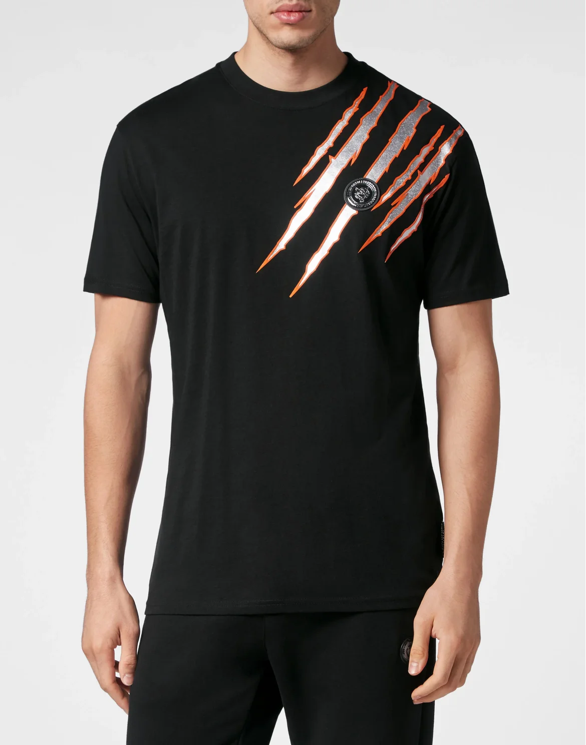 T-shirt Round Neck SS Scratch, цвет: Черный