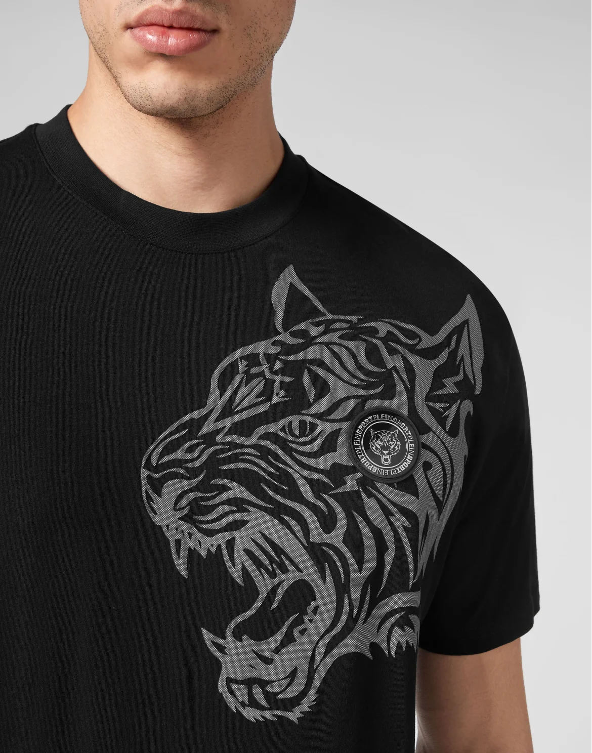T-shirt Round Neck SS Tiger, цвет: Черный