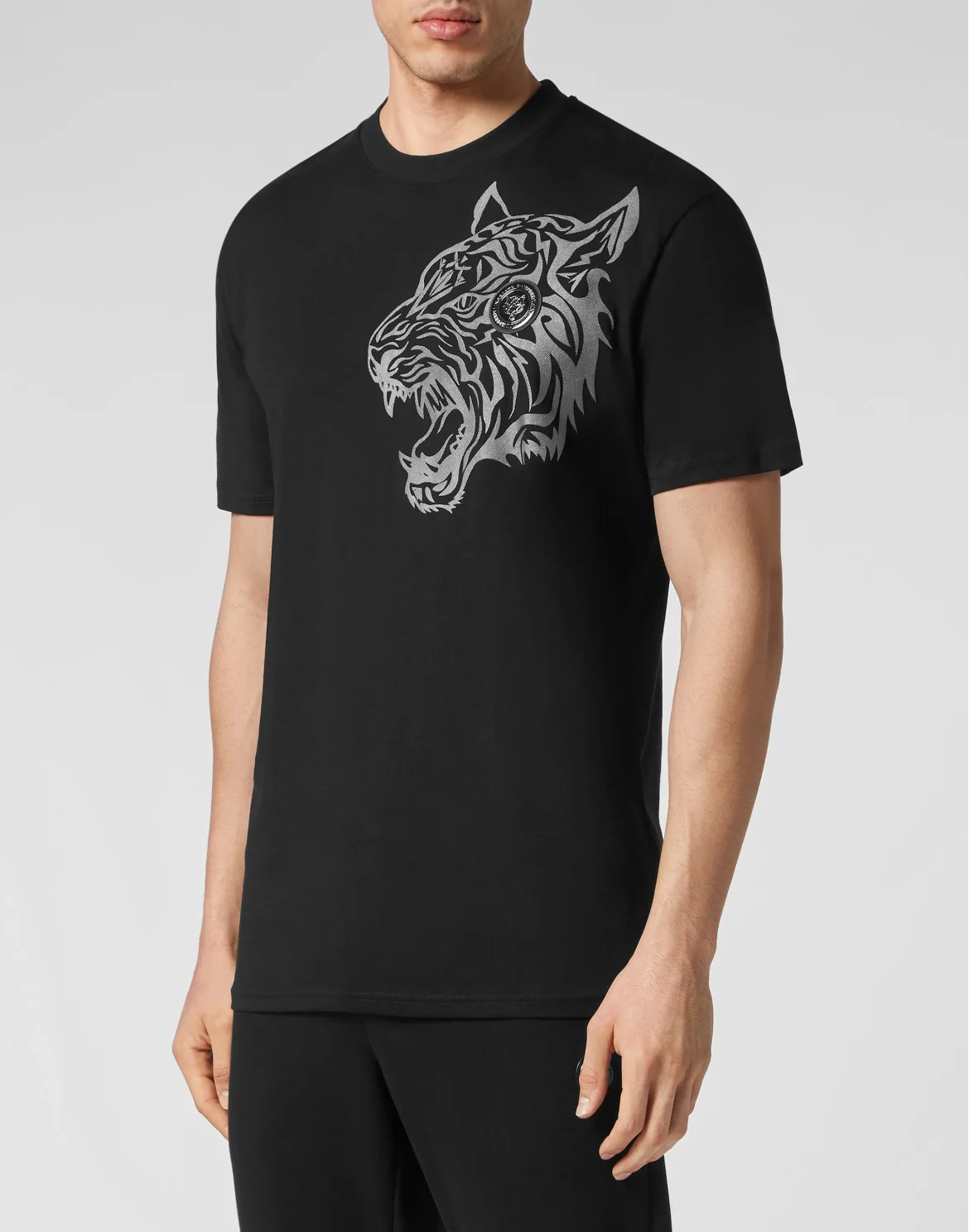 T-shirt Round Neck SS Tiger, цвет: Черный