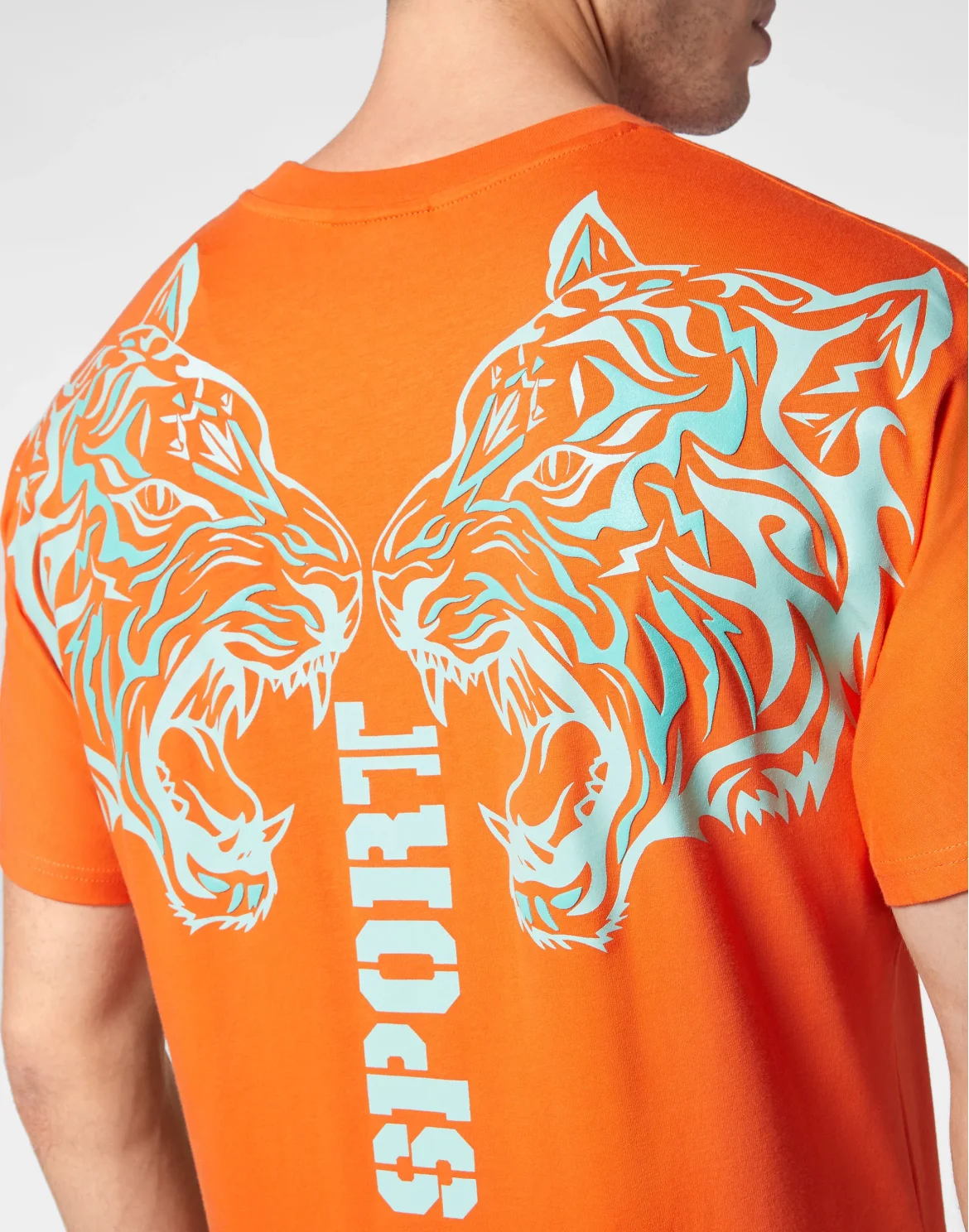 T-shirt Round Neck SS Tiger, цвет: Оранжевый