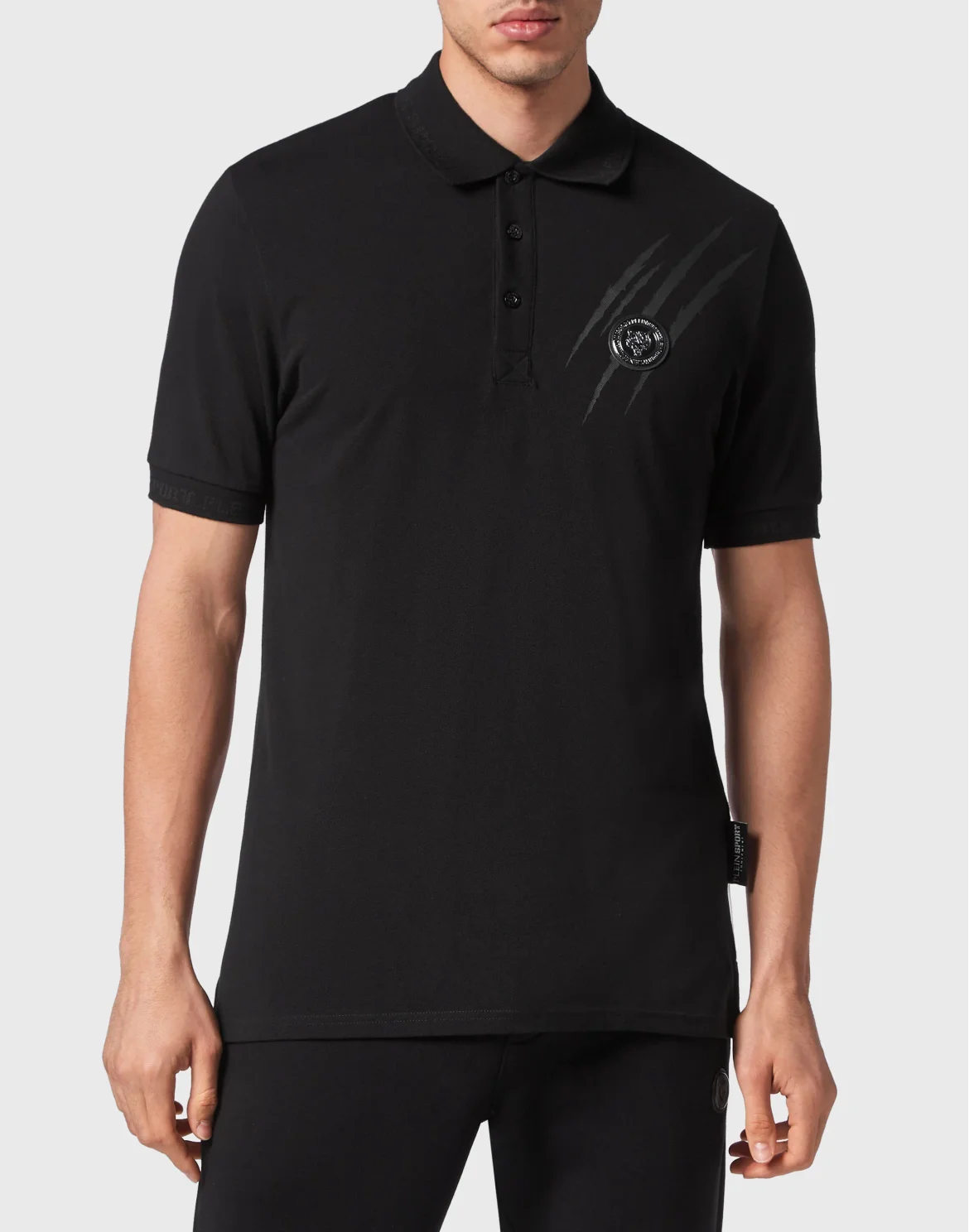 Polo Shirt SS Scratch, цвет: Черный