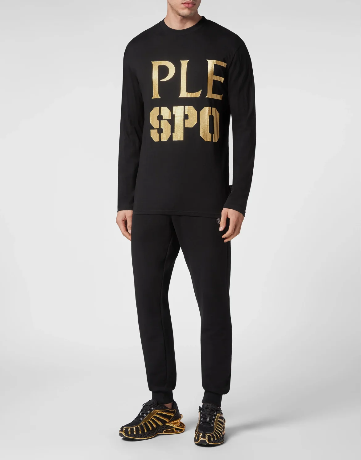 T-shirt Round Neck LS, цвет: Черный