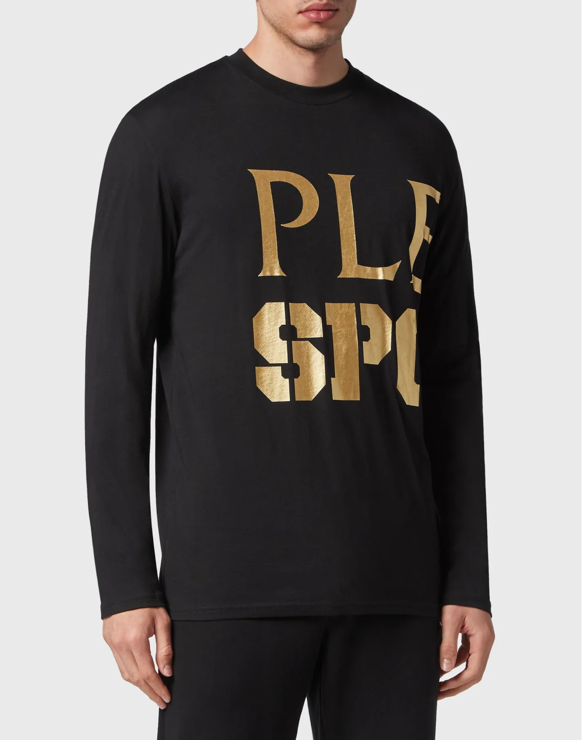 T-shirt Round Neck LS, цвет: Черный