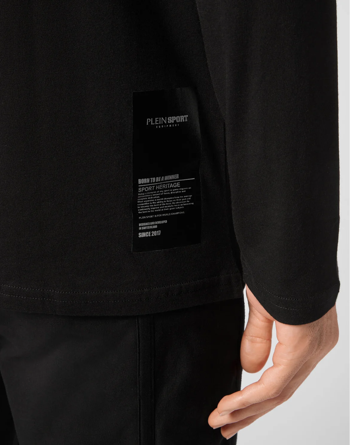 T-shirt Round Neck LS, цвет: Черный