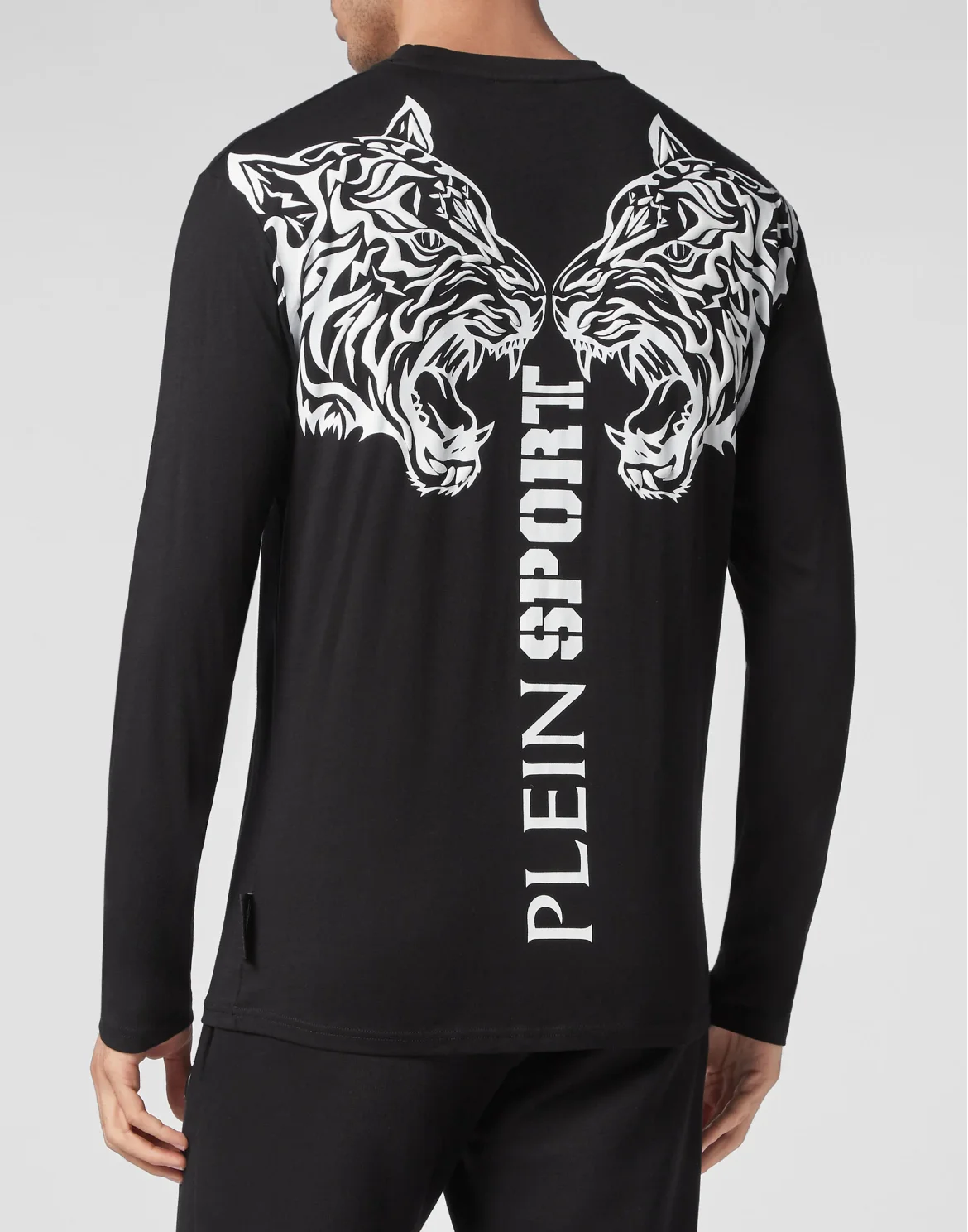 T-shirt Round Neck LS Tiger, цвет: Черный