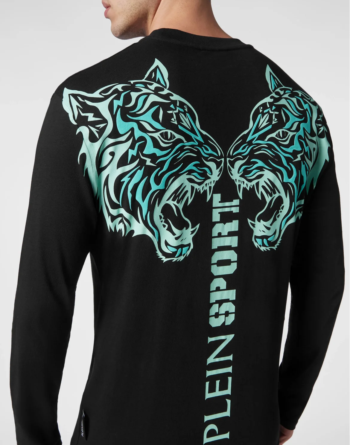 T-shirt Round Neck LS Tiger, цвет: Зеленый