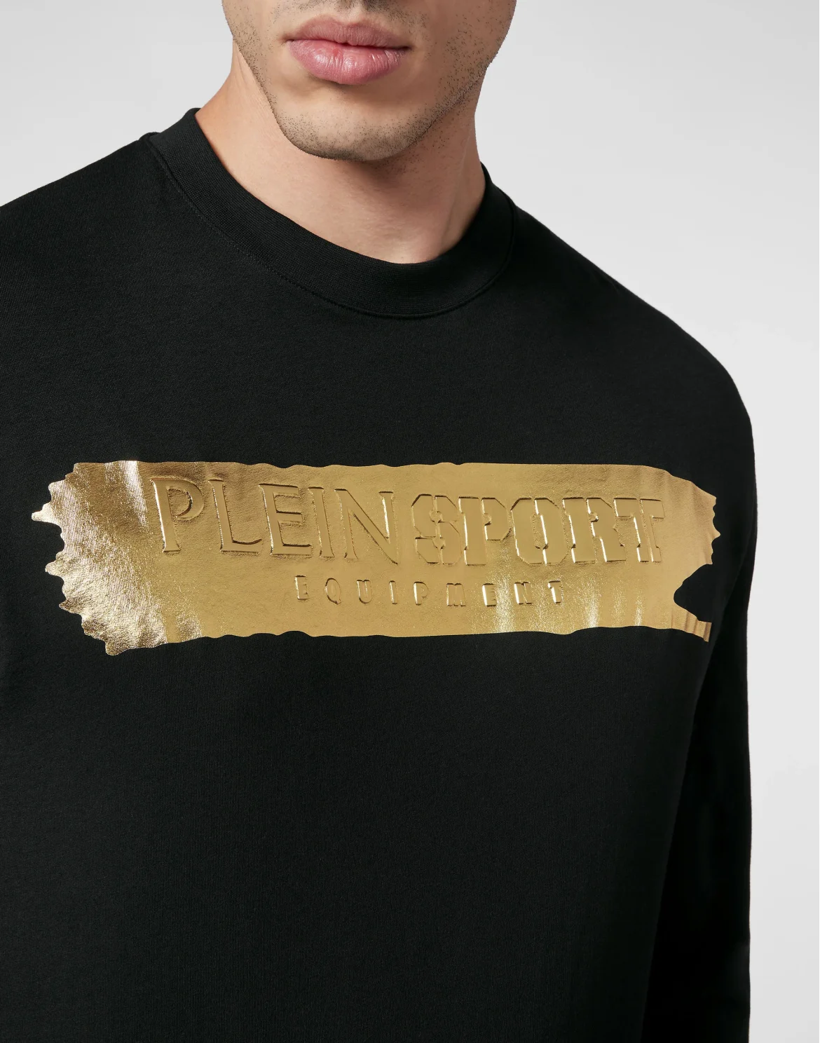 T-shirt Round Neck LS, цвет: Черный