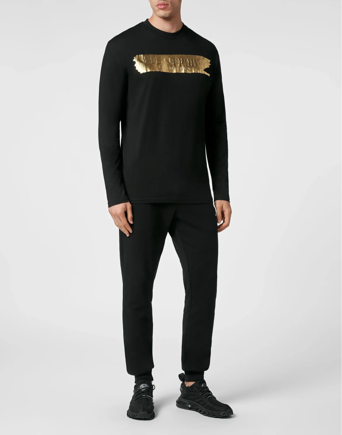 T-shirt Round Neck LS, цвет: Черный