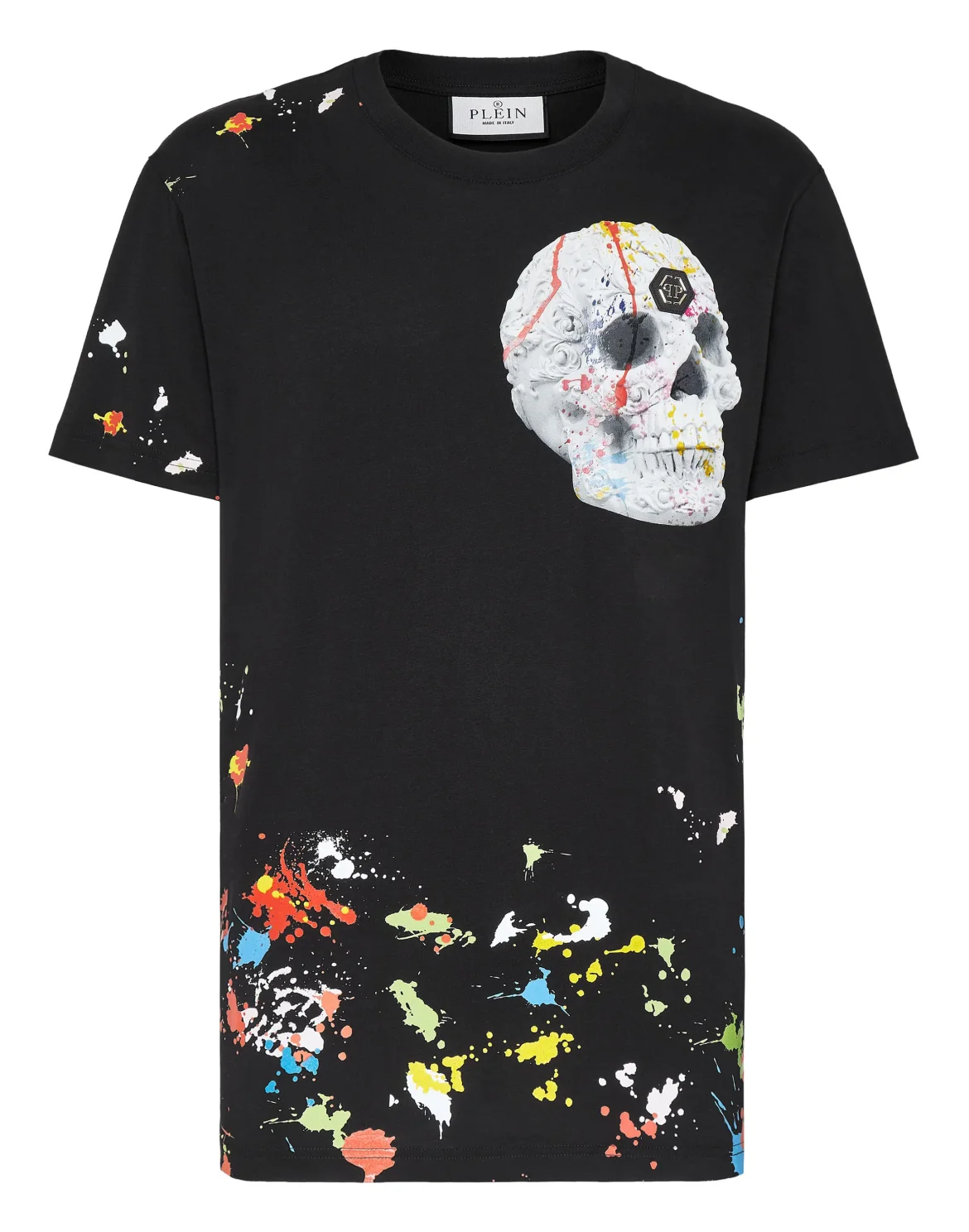 T-shirt Round Neck SS Dripping Skull, цвет: Черный