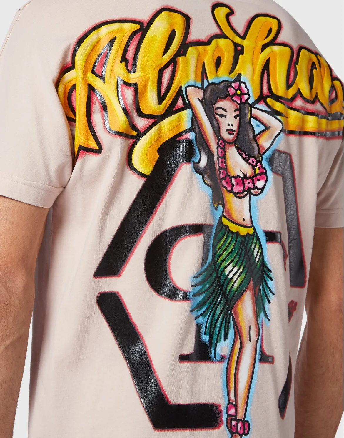 T-shirt Round Neck SS Hawaii, цвет: Бежевый