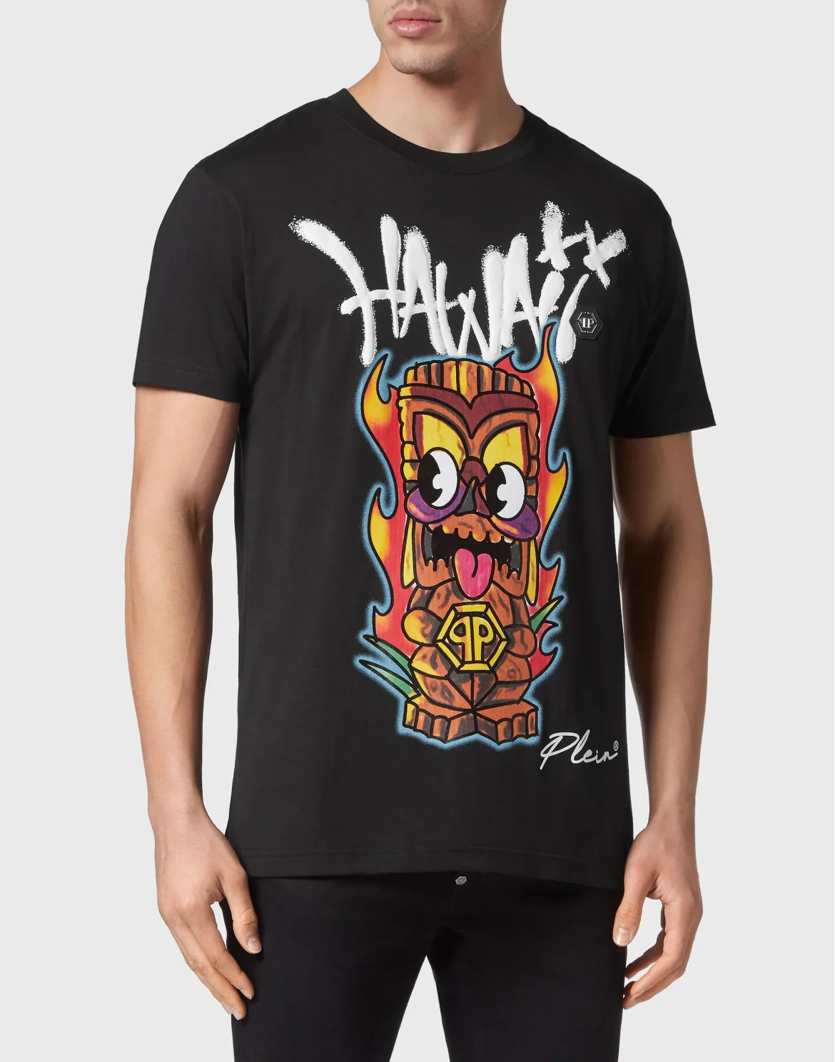 T-shirt Round Neck SS Hawaii, цвет: Черный