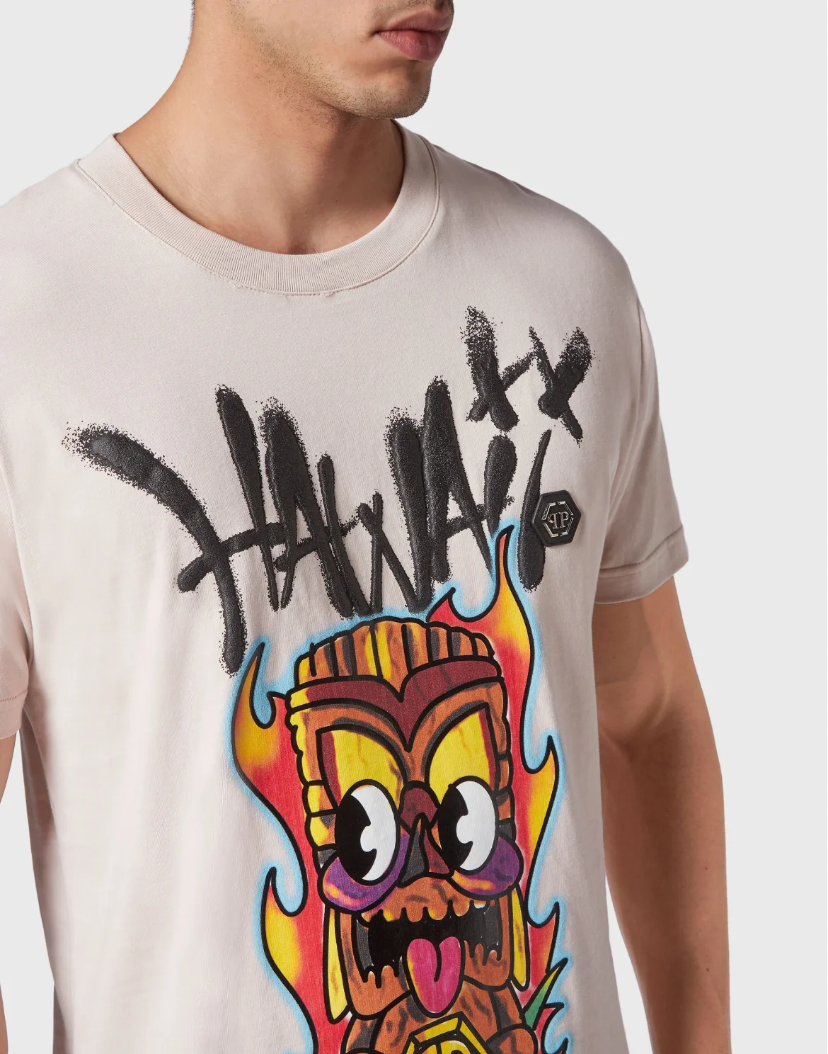 T-shirt Round Neck SS Hawaii, цвет: Бежевый