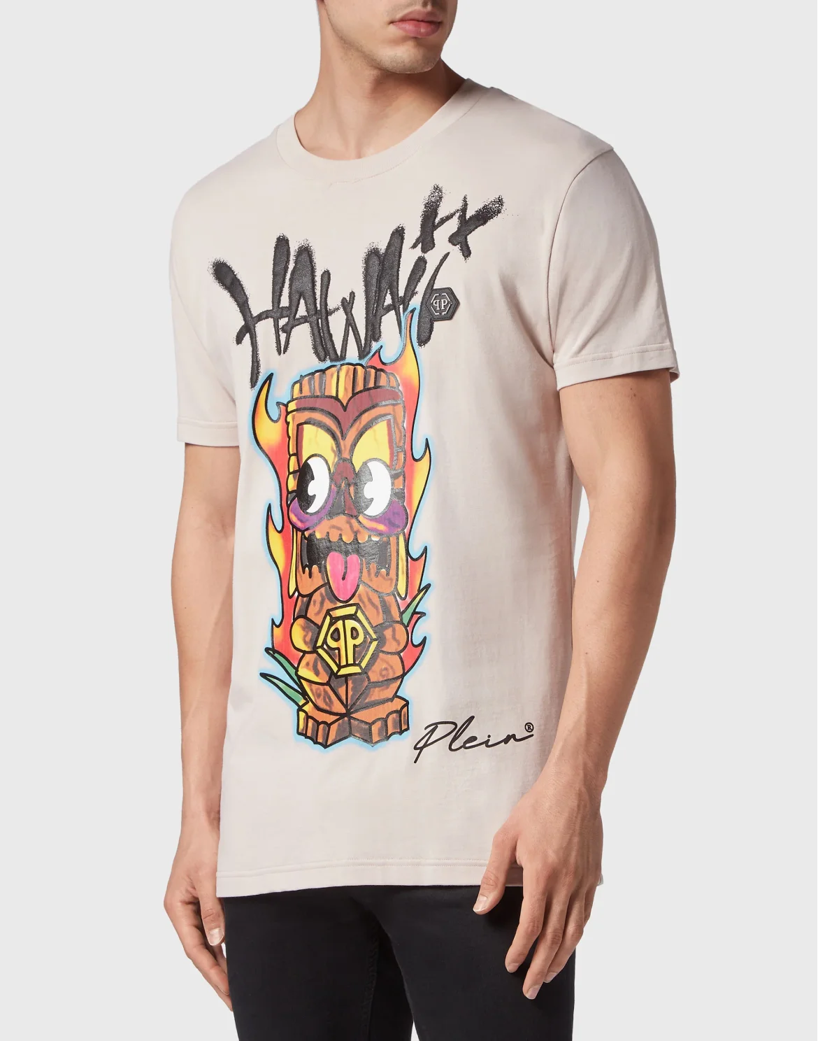 T-shirt Round Neck SS Hawaii, цвет: Бежевый