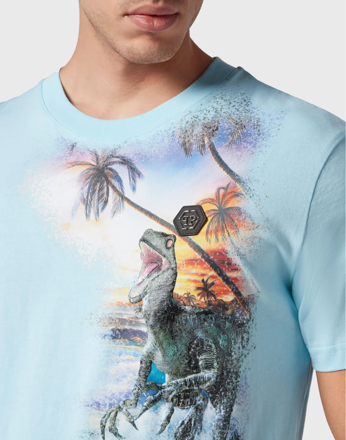 T-shirt Round Neck SS Hawaii, цвет: Голубой