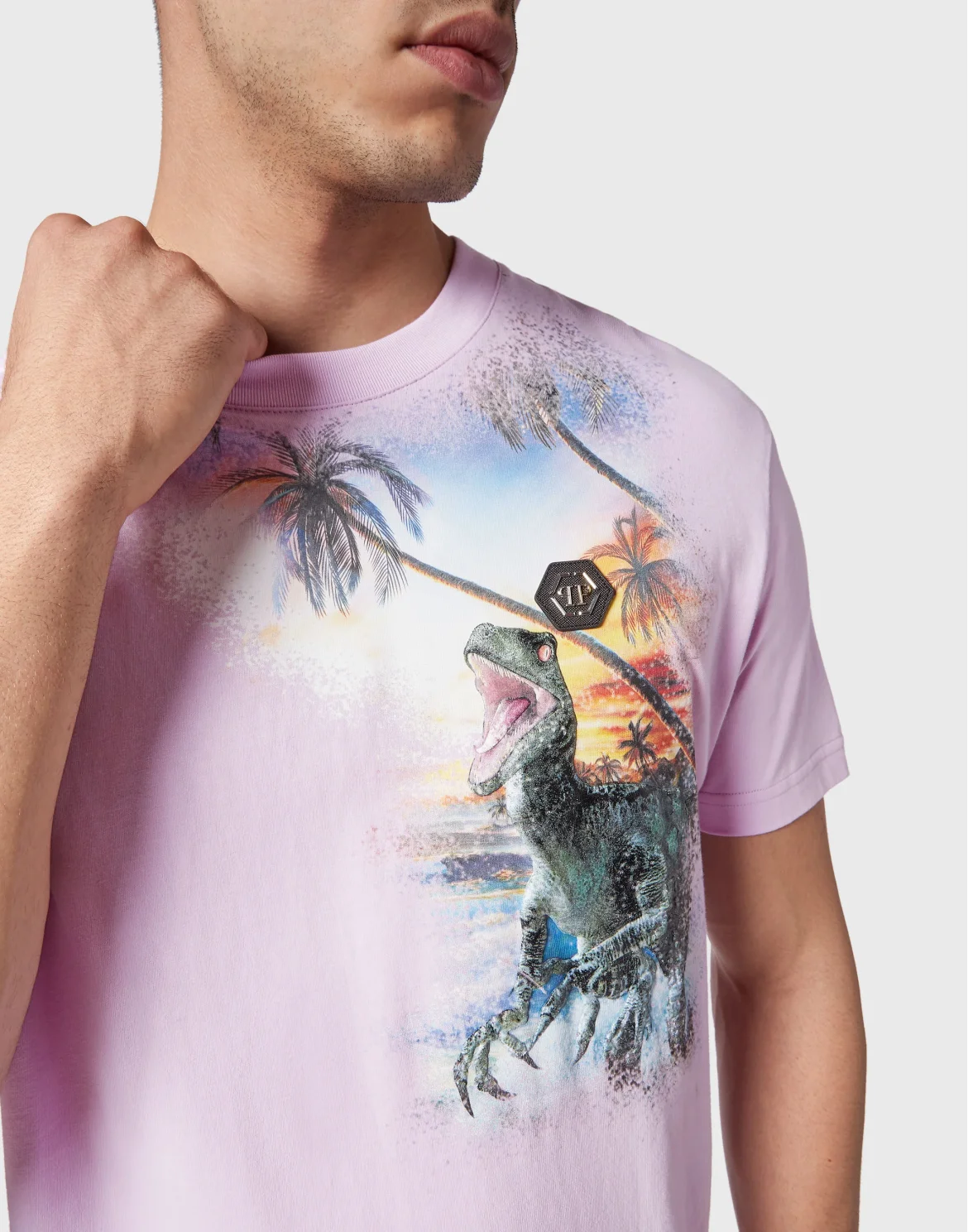 T-shirt Round Neck SS Hawaii, цвет: Розовый