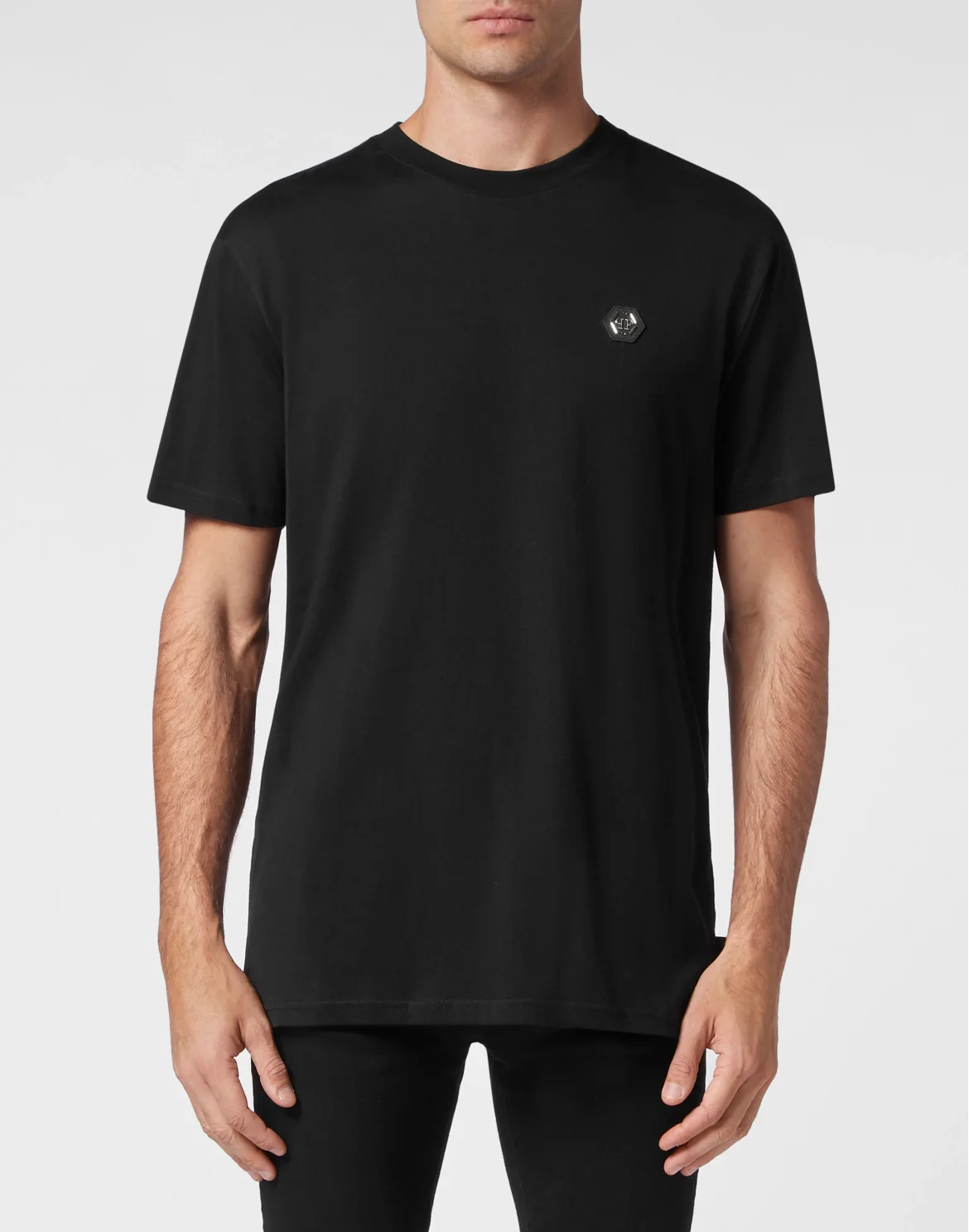 T-shirt Round Neck SS Snake, цвет: Черный