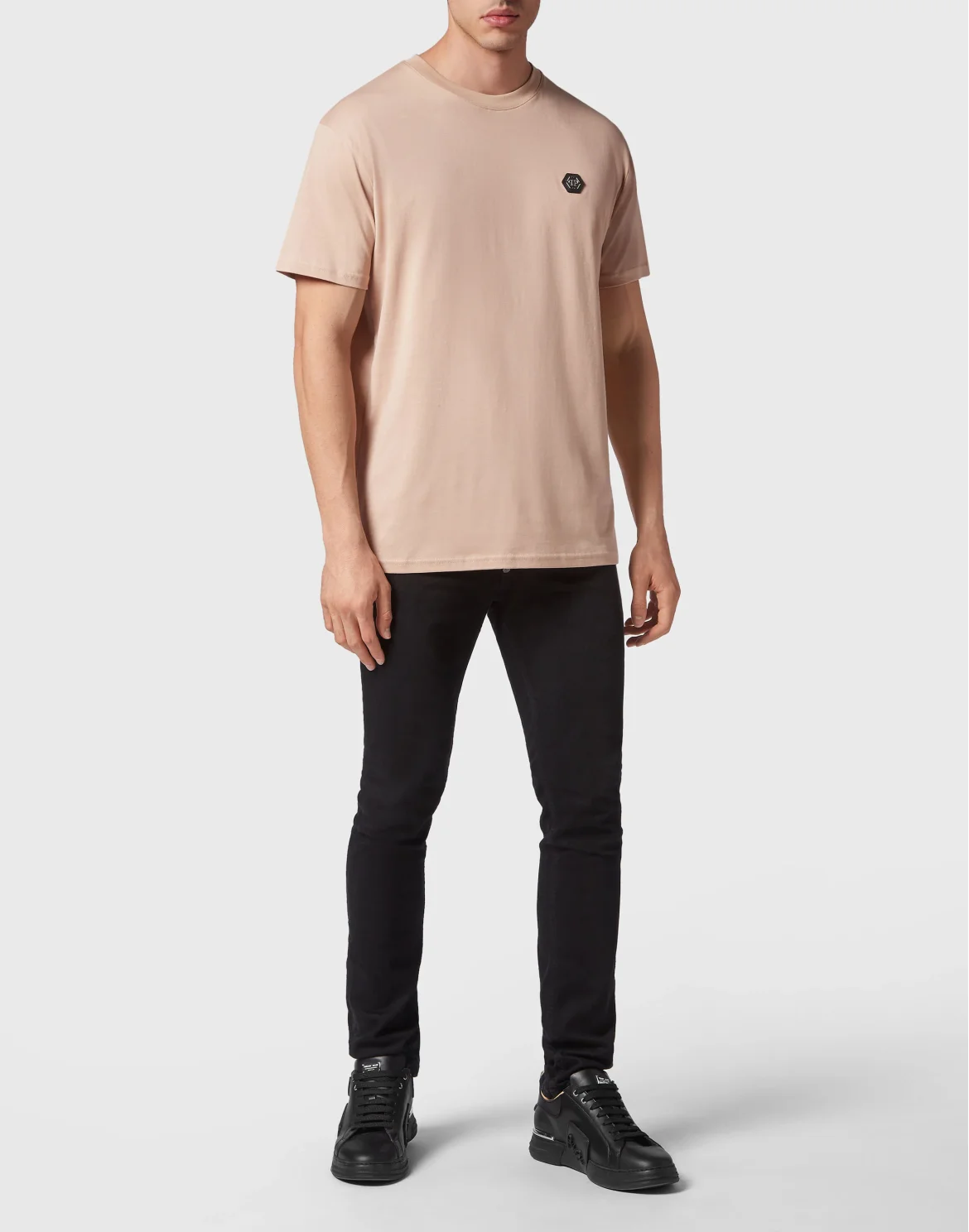 T-shirt Round Neck SS Snake, цвет: Бежевый