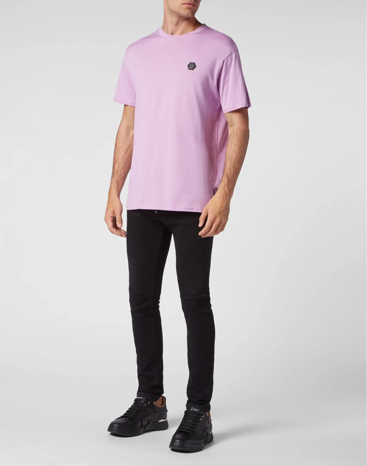 T-shirt Round Neck SS Snake, цвет: Розовый