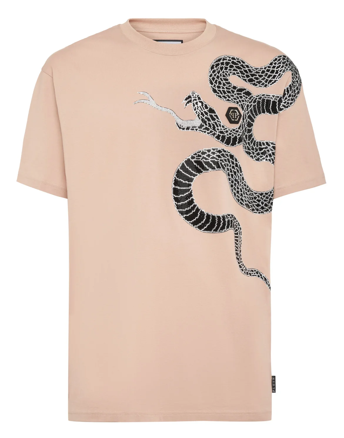 T-shirt Round Neck SS Snake, цвет: Бежевый