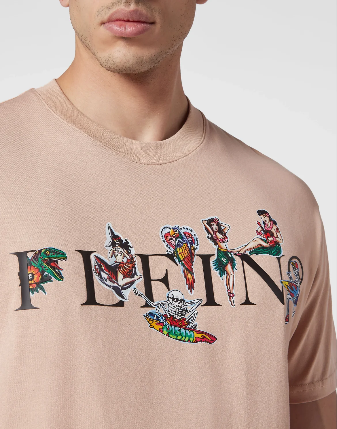 T-shirt Round Neck SS Hawaii, цвет: Бежевый