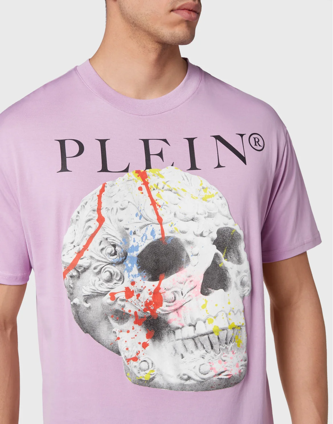T-shirt Round Neck SS Skull, цвет: Розовый
