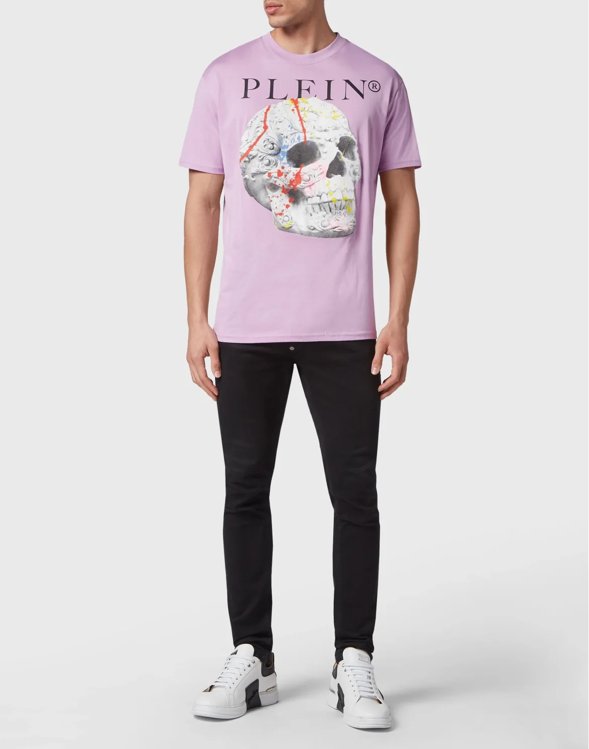 T-shirt Round Neck SS Skull, цвет: Розовый